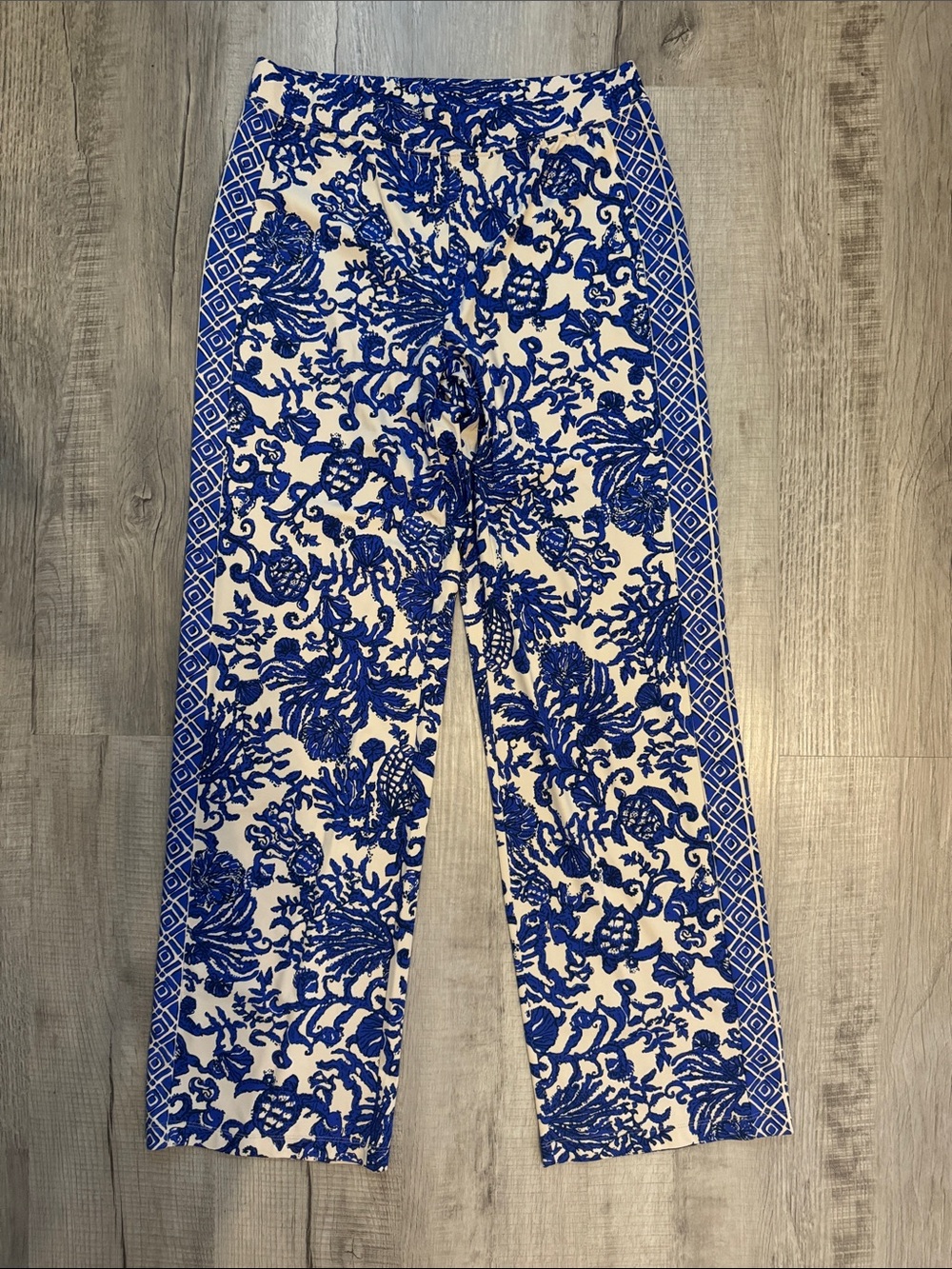 Lilly Pulitzer Grenada Chilly Lilly Wide-Leg Pants , deeper coconut ride with me